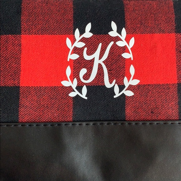 Buffalo check custom bag w/zipper tassels - Picture 3 of 10